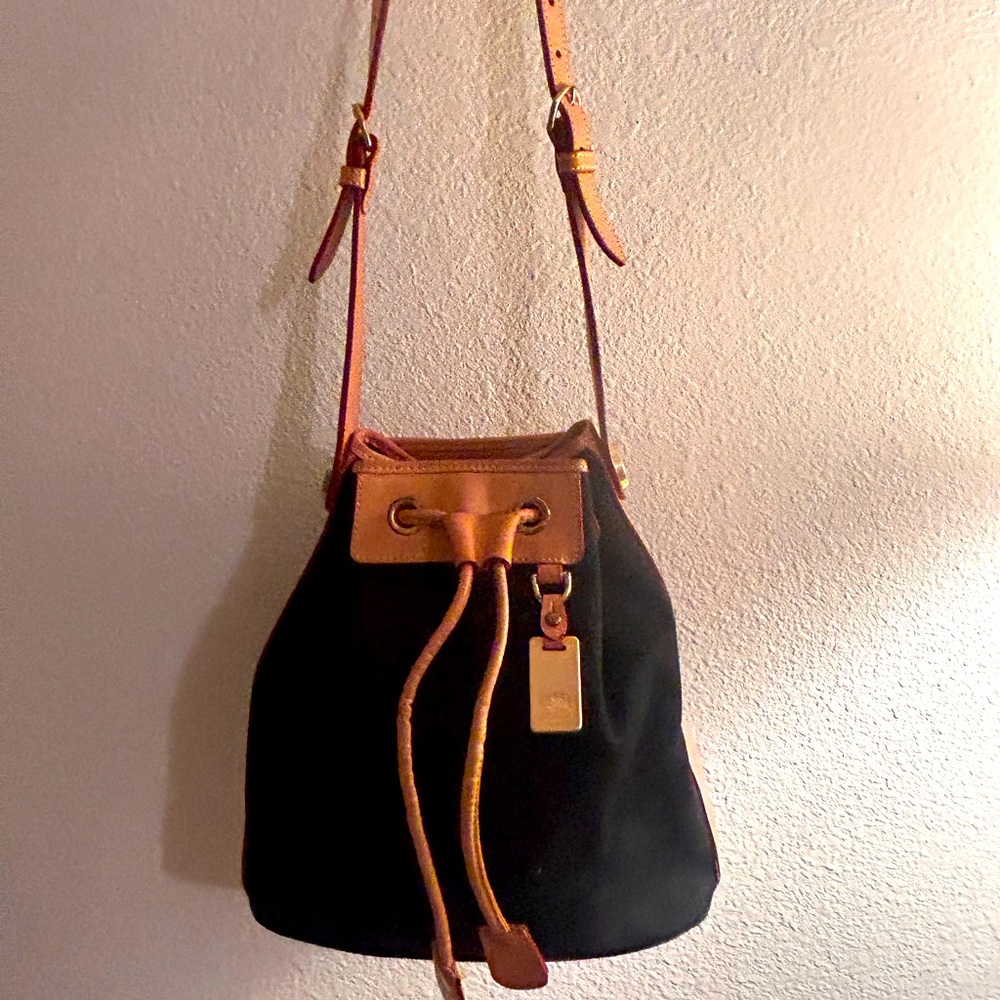 Dooney & Bourke Black and Tan Tote